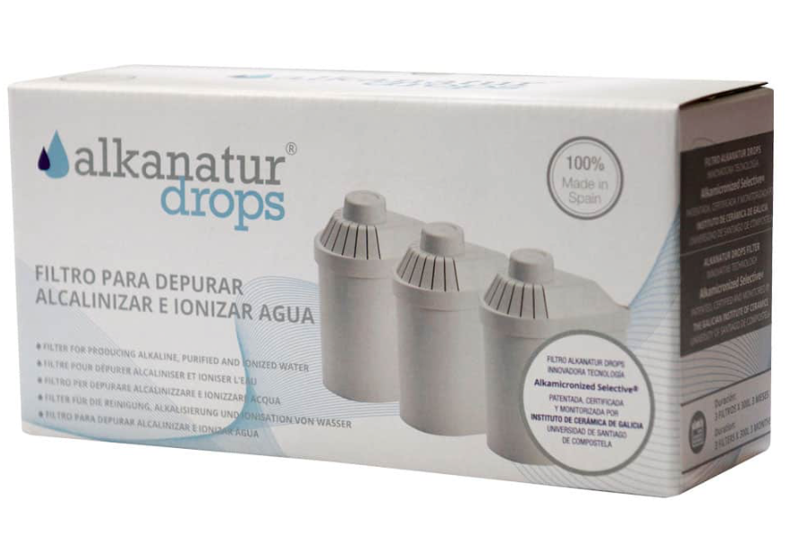 PACK FILTROS ALKANATUR DROPS (duração 1200 litros)