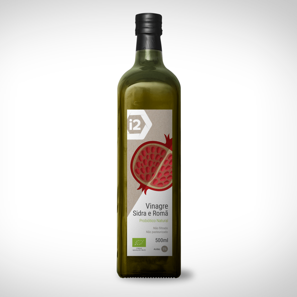 Garrafa de Vinagre de Sidra e Romã