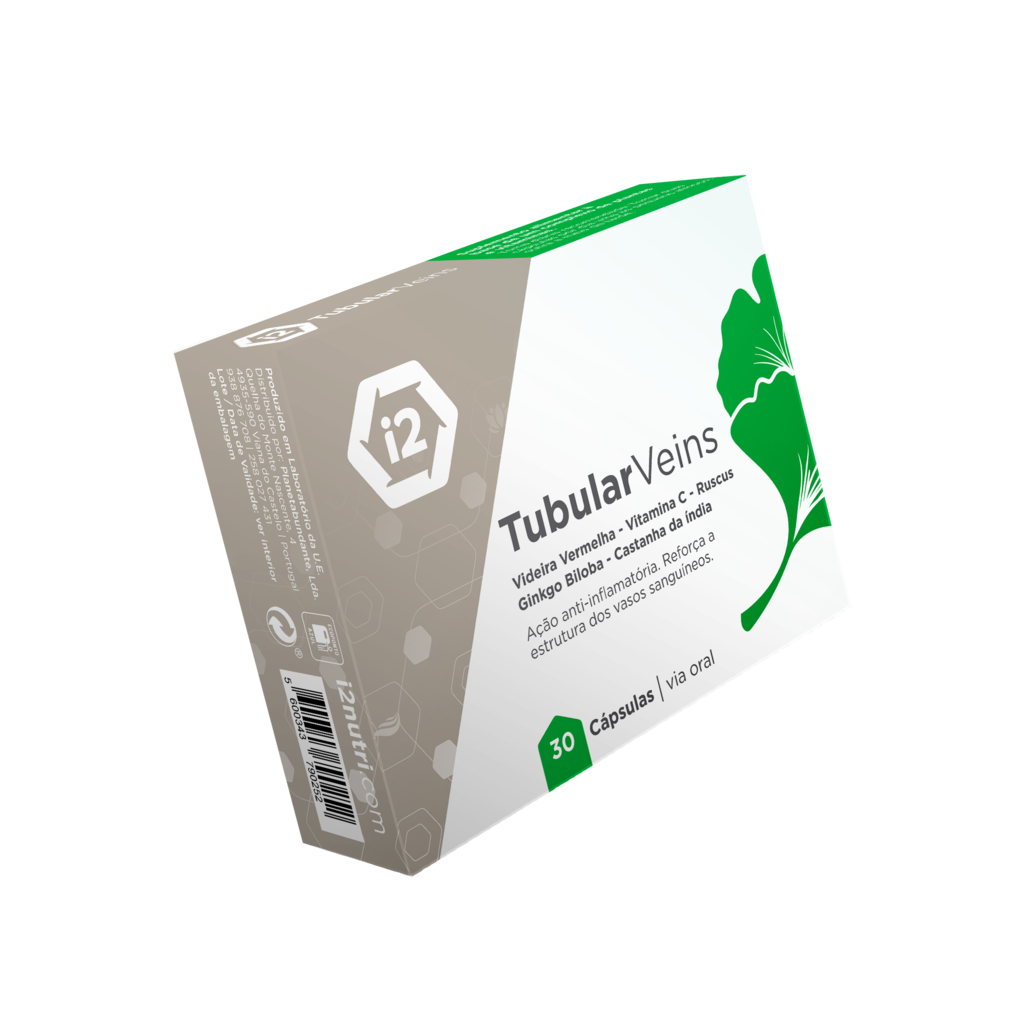 Caixa de Tubular Veins, para reforço de vasos sanguineos e accao anti inflamatoria